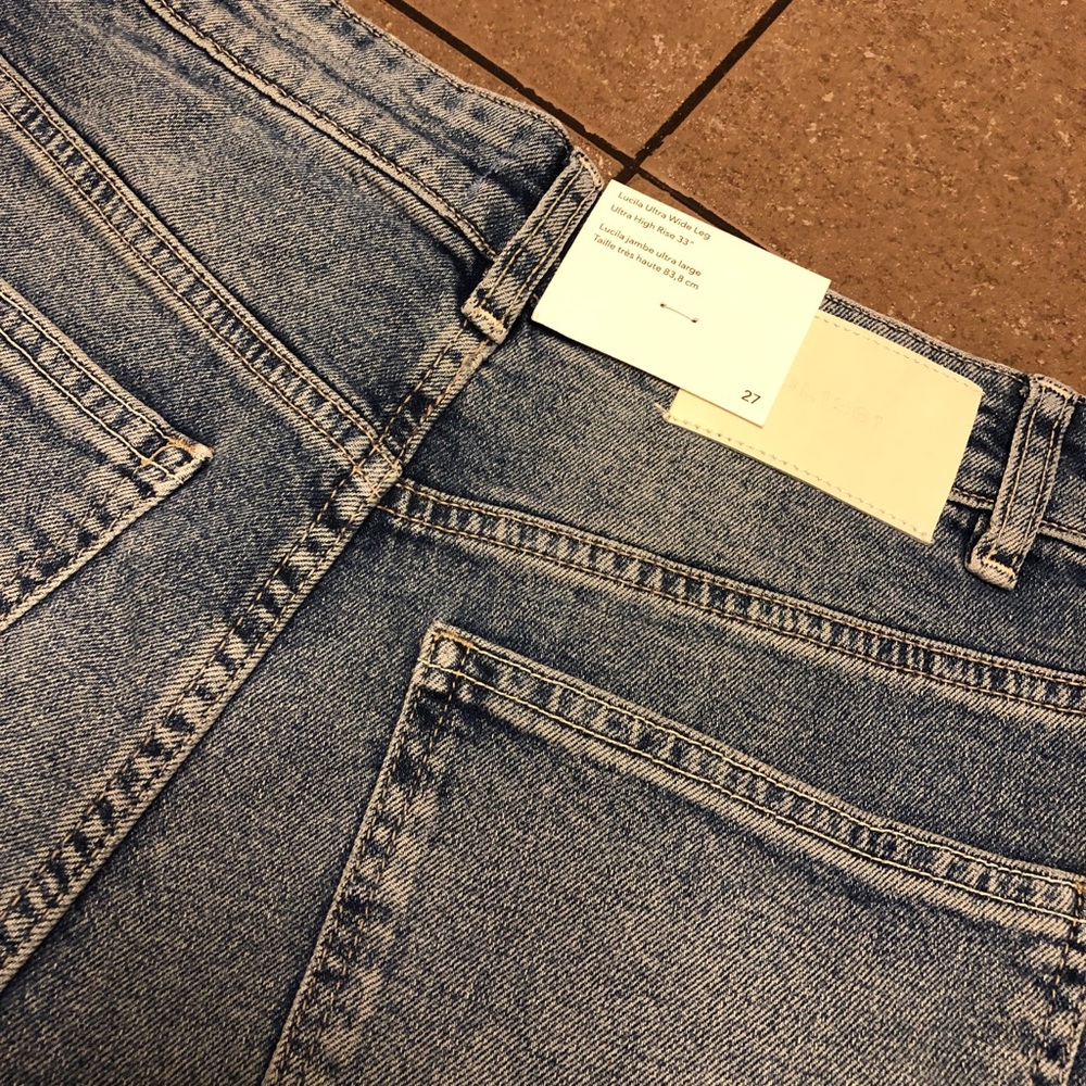 DL1961 Ultra wide leg Indigo Flare Jeans size 27 - Picture 6 of 8